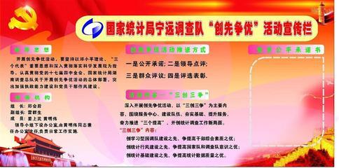 统计局创先争优宣传栏 平面设计的价值与专业制作选择